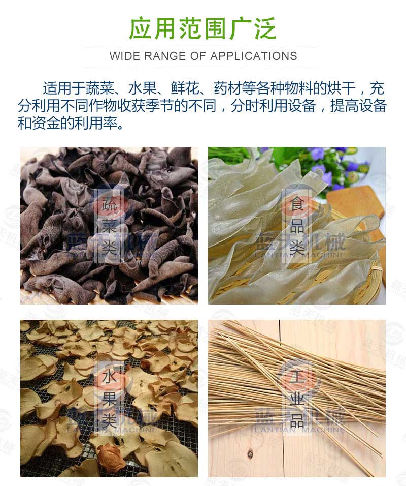 黃精烘干機應用范圍